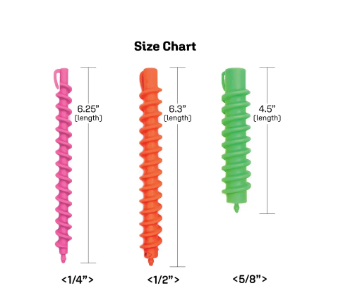 Magic Spiral Rod Small 1/4"(48 pc/pk)