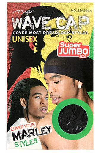 Magic Collection 2242BLA Marley Style Wave Cap-dz