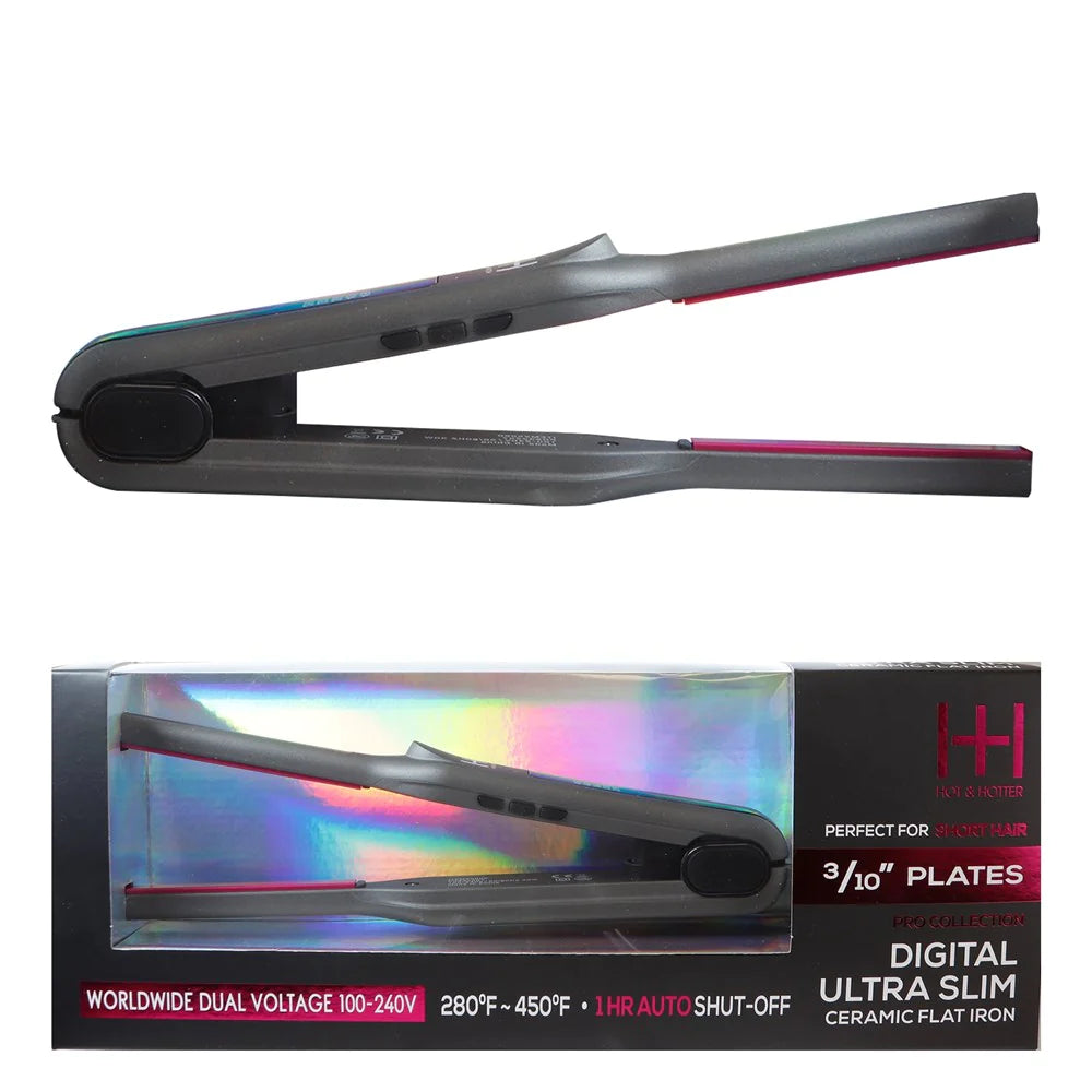 ANNIE Hot & Hotter Digital Ultra Slim Ceramic Flat Iron (3/10inch)